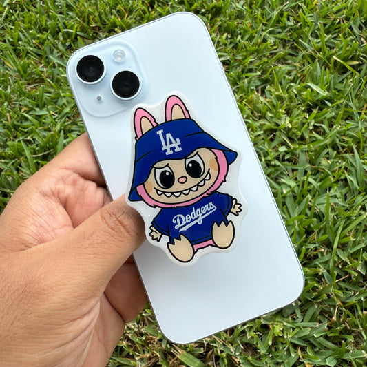 Lafufu pink blue LA phone grip