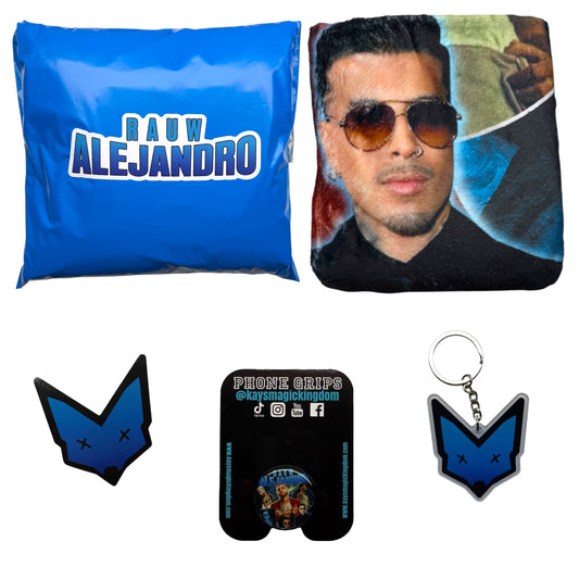 Blue Alejandro throw blanket