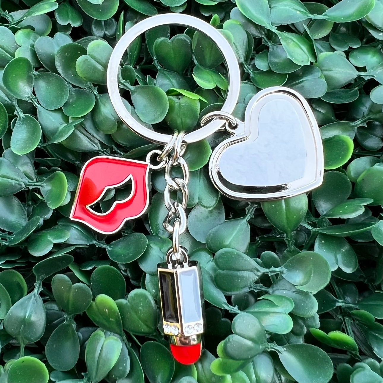 Small Custom Heart Keychain