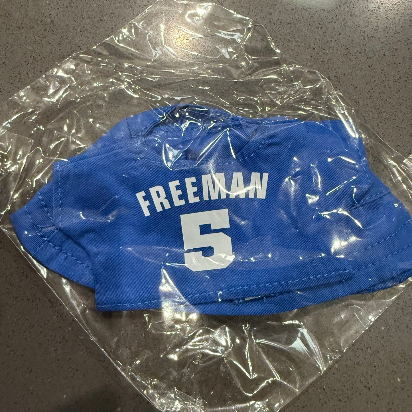 baseball jersey blue hat