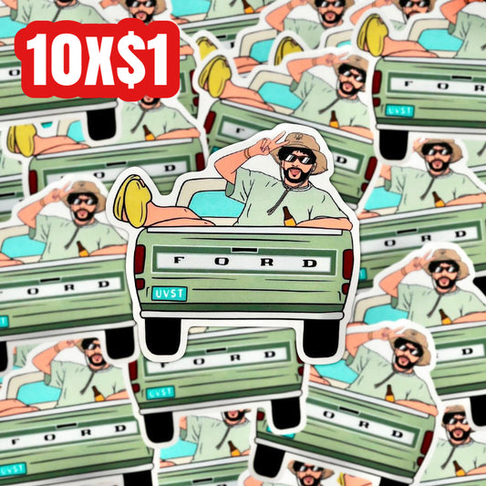 Benito truck clear sticker