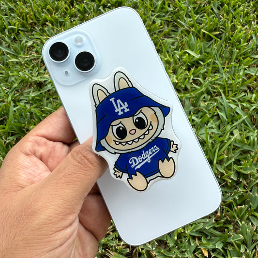 Lafufu gray blue LA phone grip