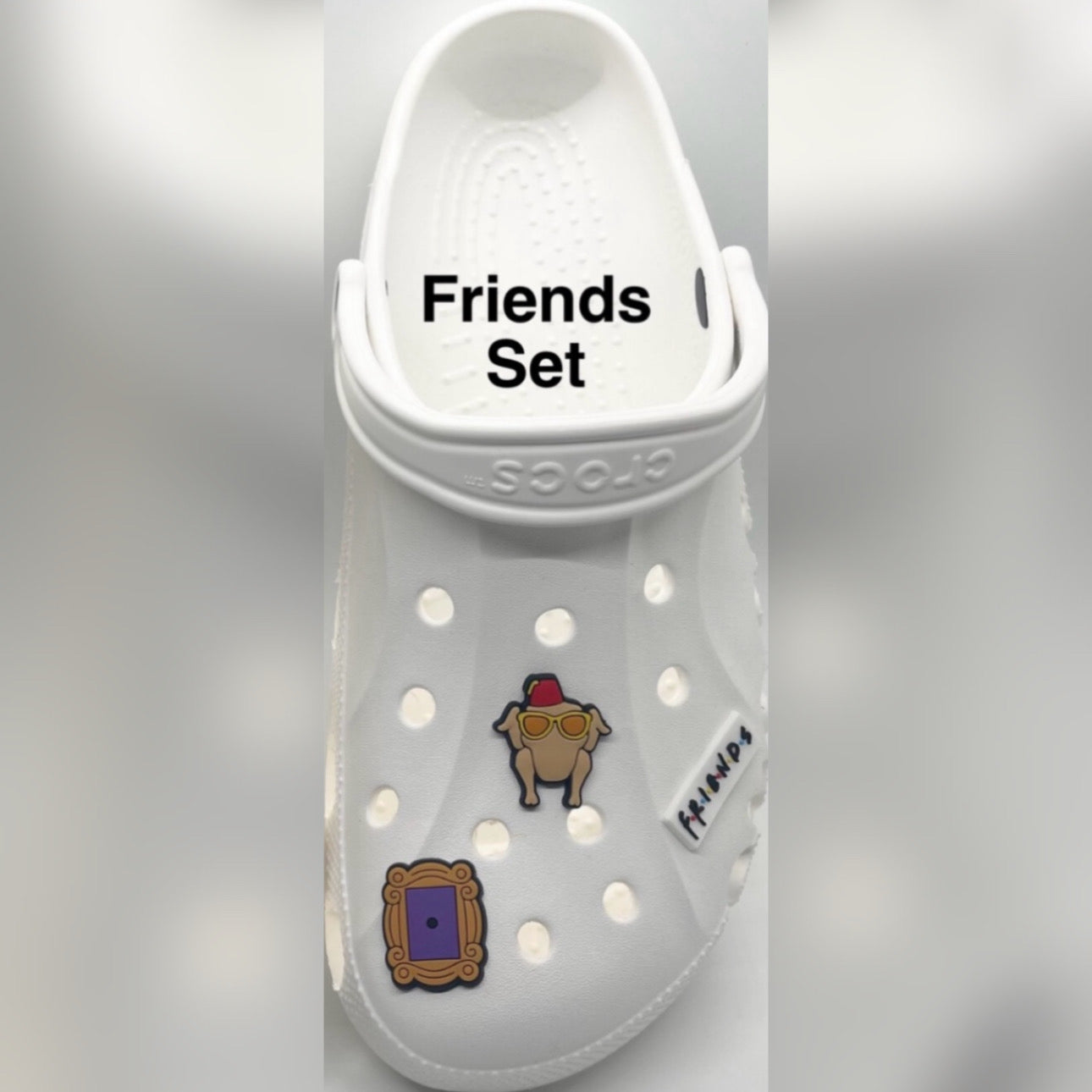 Friends 3pc shoe charm set