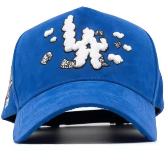 LA blue money hat