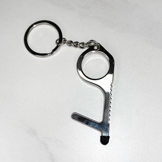 Hands free door opener keychain