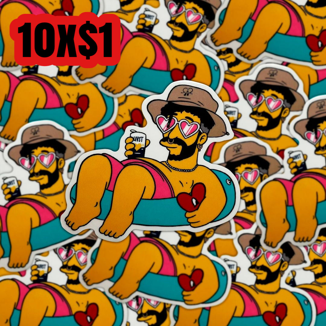 Benito floating clear sticker