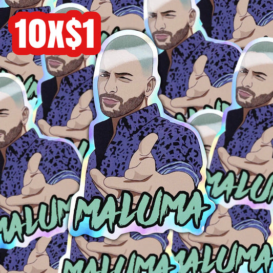 Maluma Holographic Sticker
