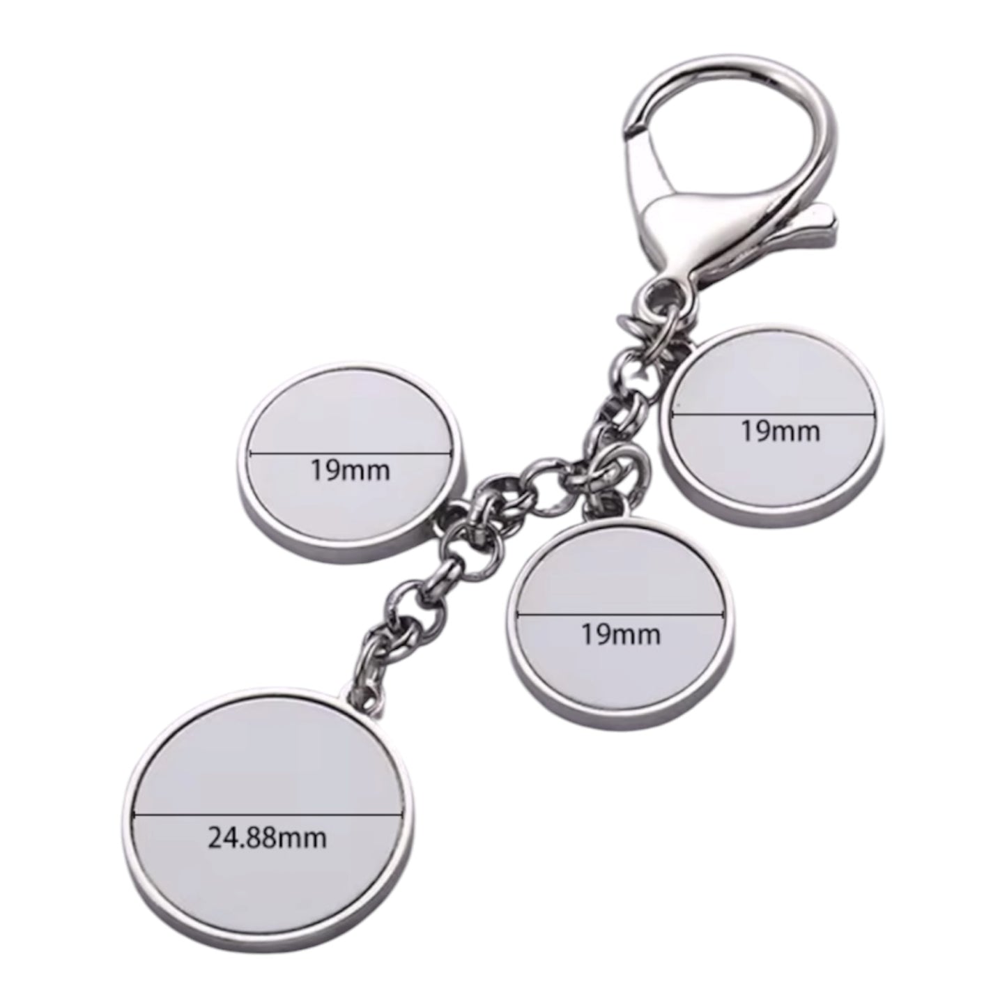 4 photo custom keychain