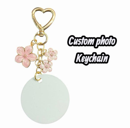 Flower custom keychain