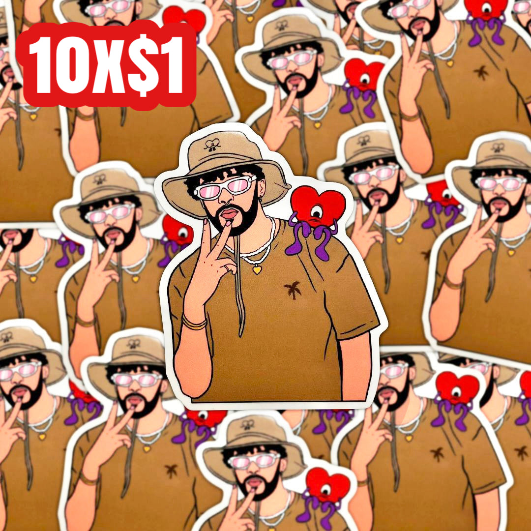 Benito peace clear sticker