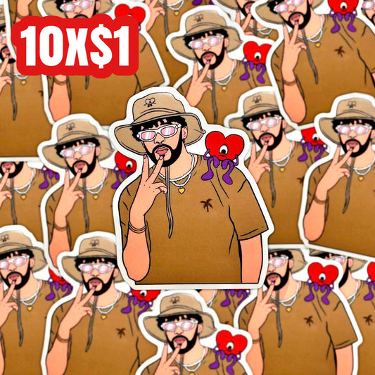 Benito peace clear sticker