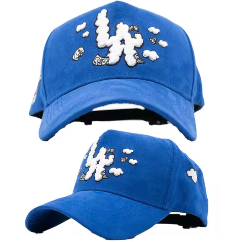 LA blue money hat