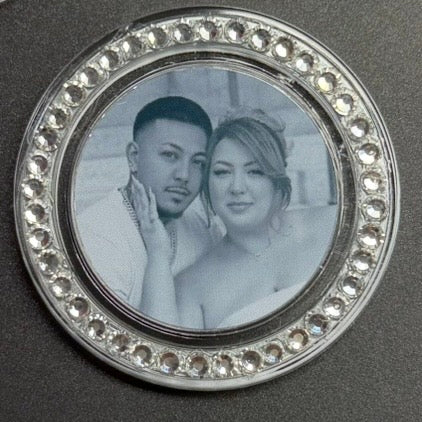 Custom round Photo phone grip