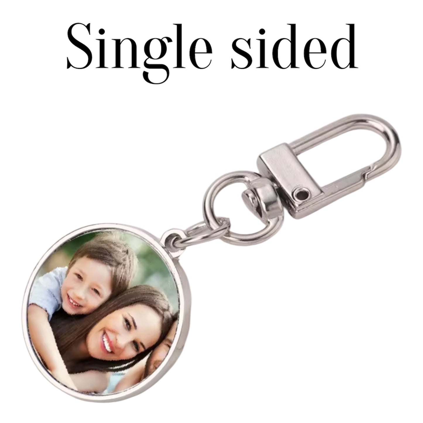 Single custom small keychain
