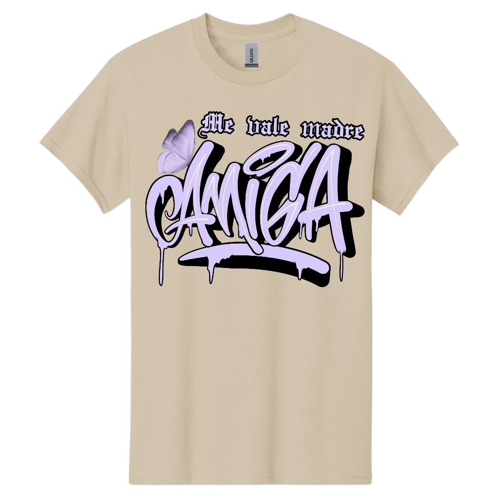 Lavender/white amiga logo shirt