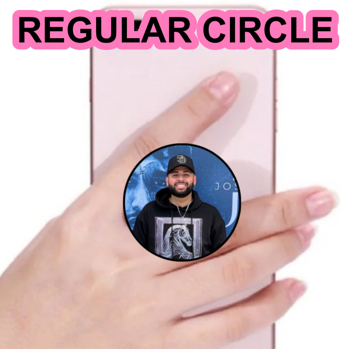 Custom photo phone grip