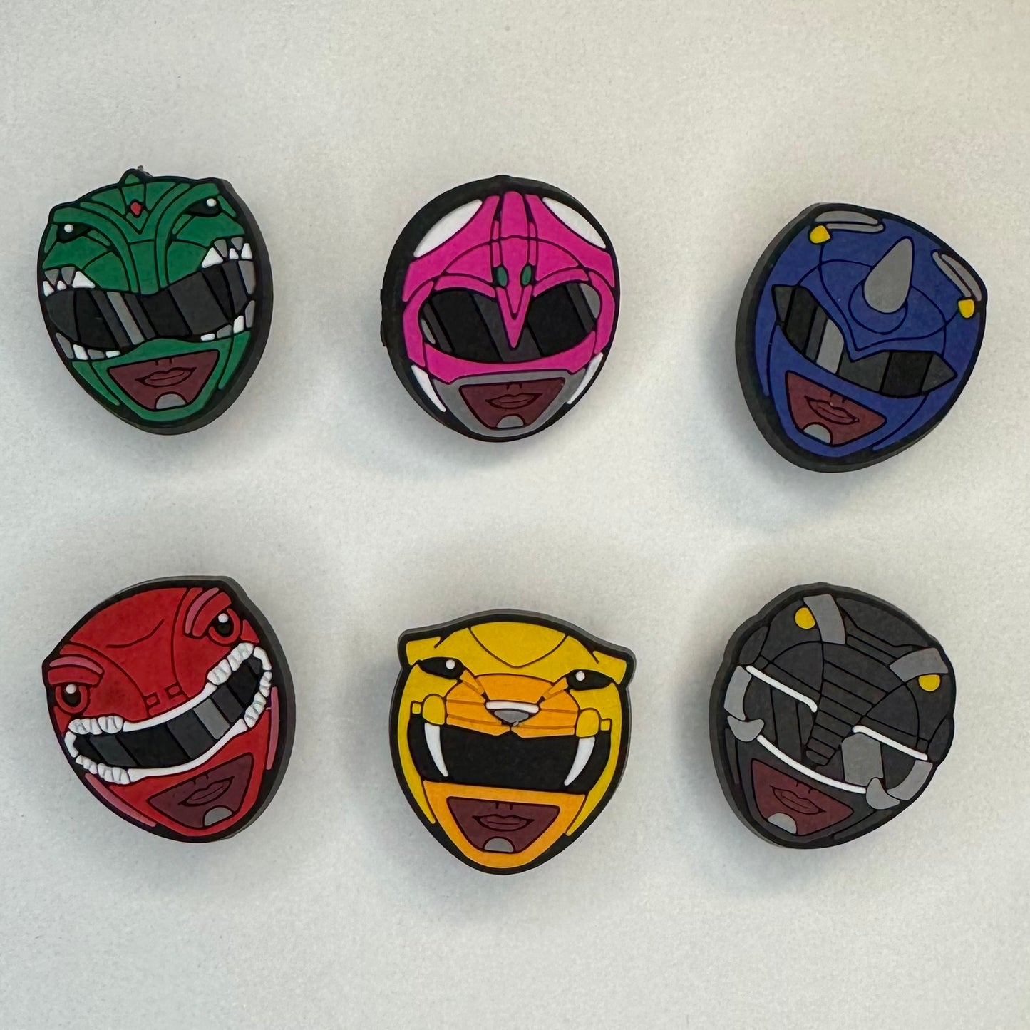 6pc rangers shoe charm set