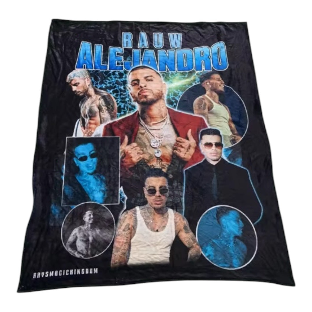 Blue Alejandro throw blanket