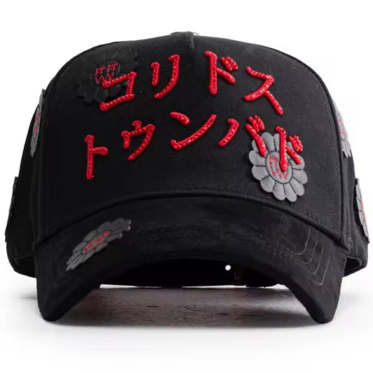 Red corridos tumbados hat