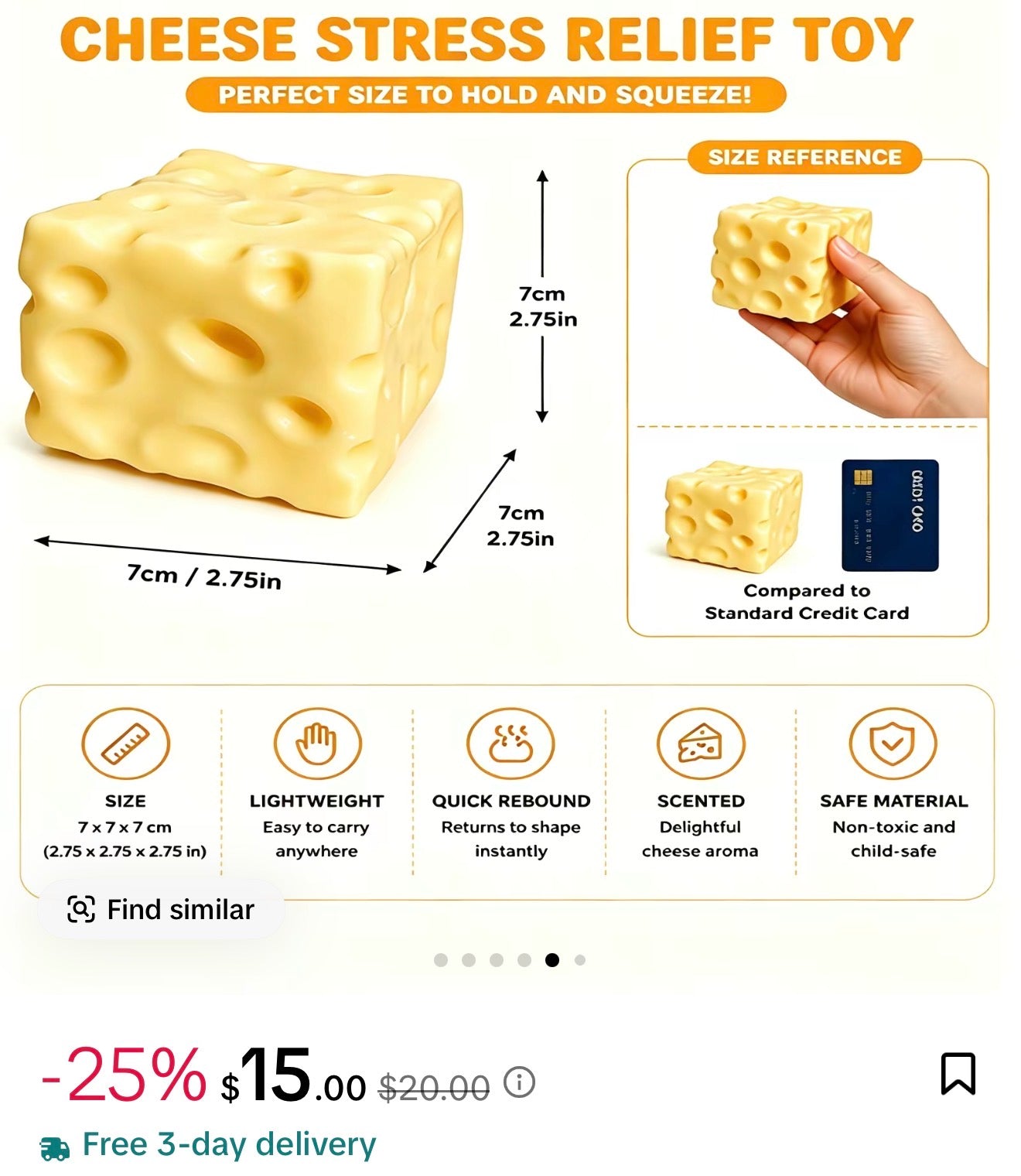 Cheese squishy