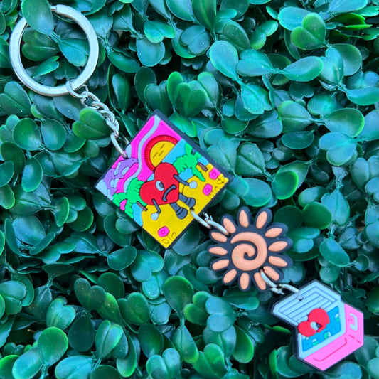 Hanging sun keychain