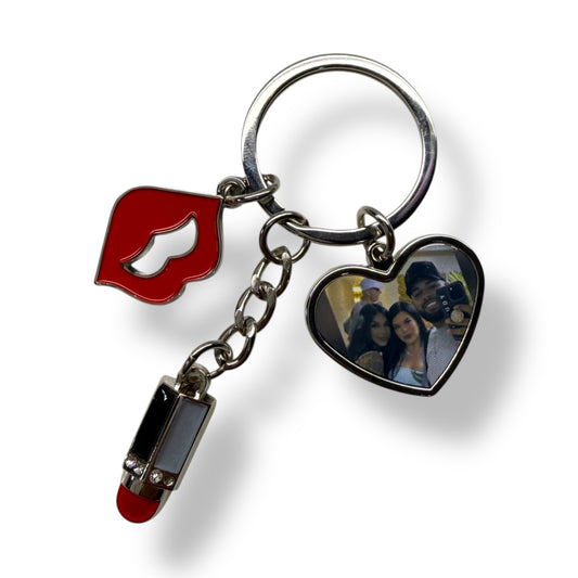 Small Custom Heart Keychain