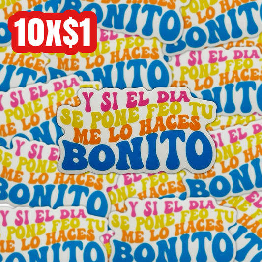 Bonito clear stickers