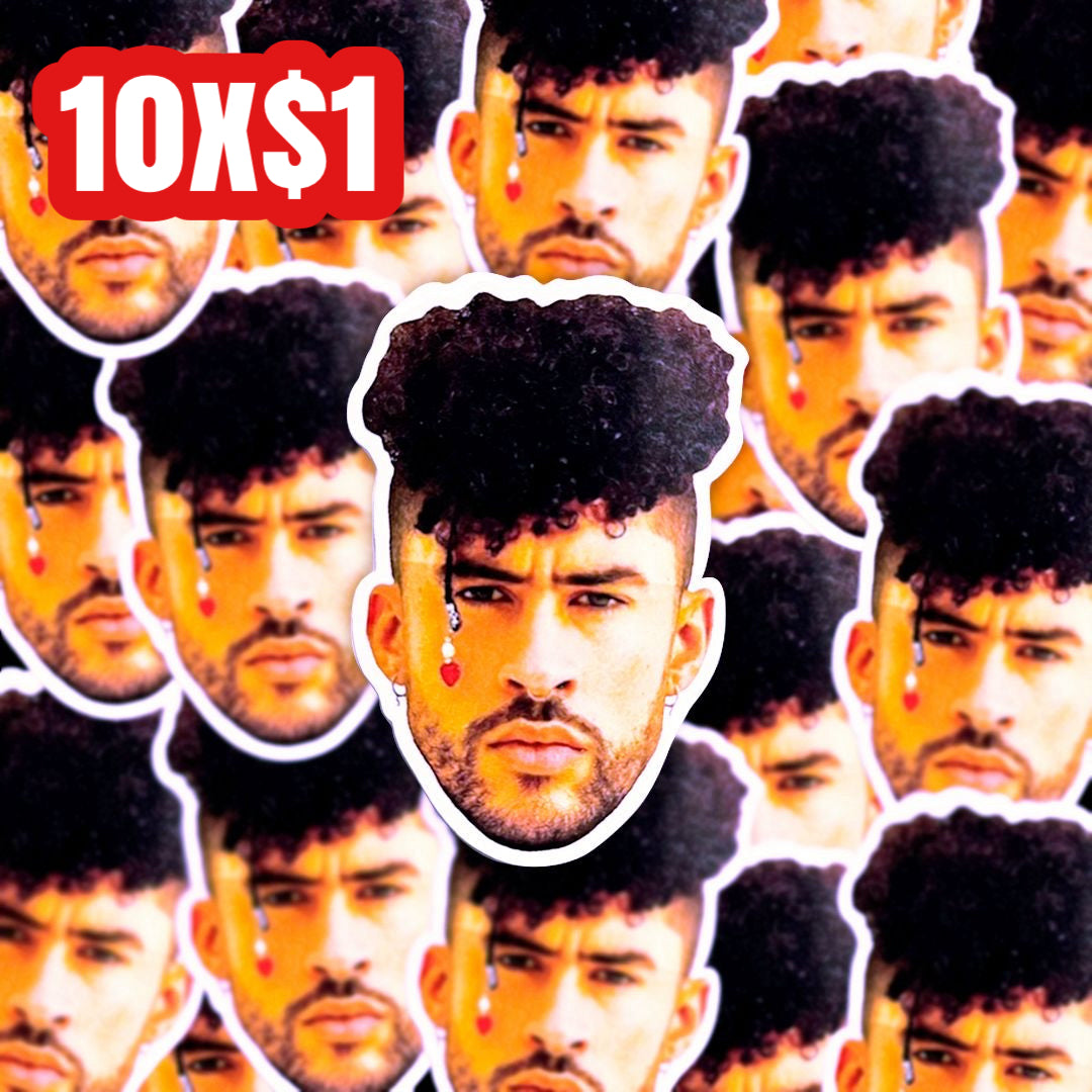 10pcs Benito face sticker