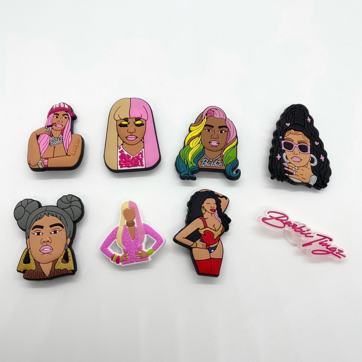 Nicki 8pc Shoe Charm Set